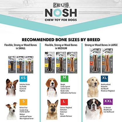 Zeus NOSH Strong Chew Bone - Bacon Flavor - Large