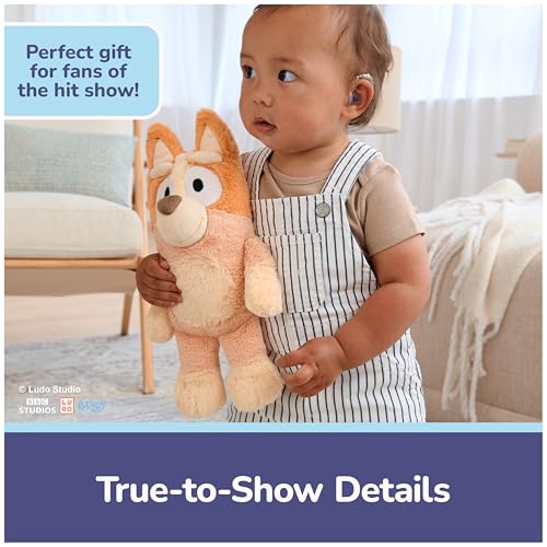GUND Bingo Sustainably Soft Plush, Made with Recycled Materials, Stuffed Animals for Kids & Toddlers, Orange, 13”