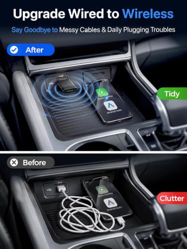 Mini Wireless CarPlay & Android Auto Dongle for Digital Media Receivers