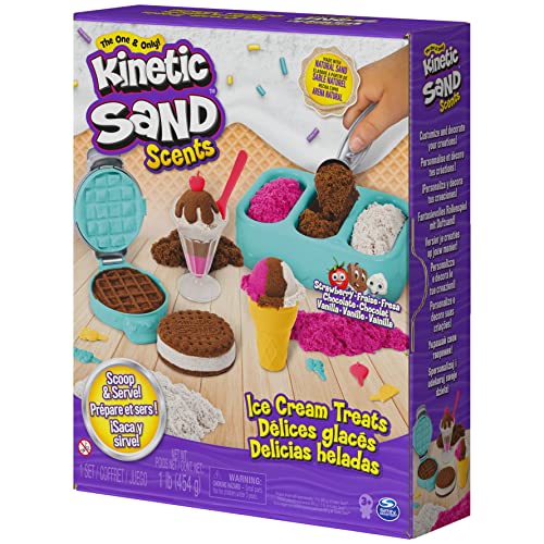 Kinetic Sand Scents Ice Cream Treats, Moldable Sand Sensory Toys, Ages 3+