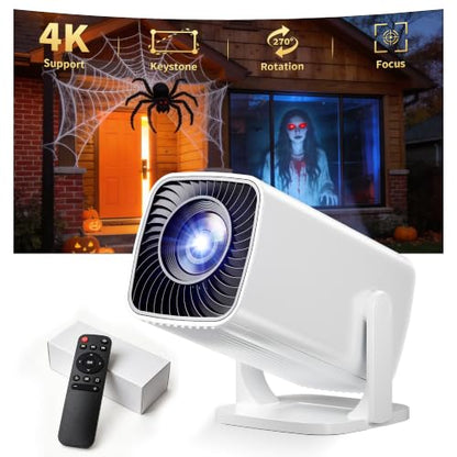 Sainyer Mini Projector, 1080P, 4K Supported, Portable, Halloween & Xmas