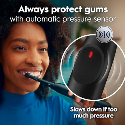 Oral-B iO2 Electric Toothbrush, for an Easy Switch to Electric, Night Black, Rechargeable Electric Toothbrushes, iO Series 2 Limited with 1 Power Toothbrush, 1 Brush Head, and 1 Travel Case