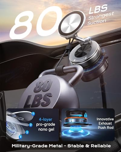 Car Phone Holder Car Mount Magnetic, Support Cellulaire Auto for iPhone 17