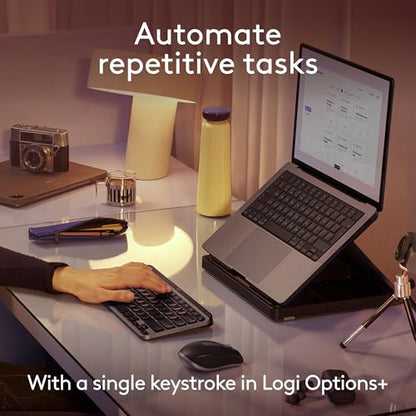 Logitech MX Keys Mini Mac Minimalist Wireless Keyboard Compact - Space Grey