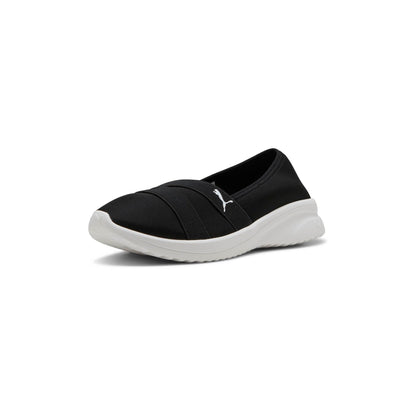 Puma Women's Adelina 2 Sneaker Ballet Flat, Black/White, 9