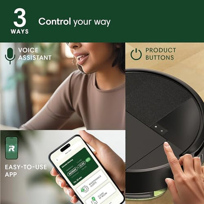 iRobot Roomba 205 DustCompactor Combo Robot Vac & Mop - Compacts Dirt Inside, No Emptying for 60 Days, Space Saving, No Dock, No Bags, Intense Power-Lifting Suction, LiDAR Navigation, Multi-Surface