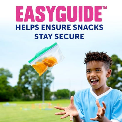 Ziploc Snack Bags, EasyGuide Seal, BPA-Free Food Storage, 100 Count