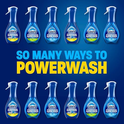 Dawn Powerwash Spray, Dish Soap, Dishwashing Liquid, Fresh, 1 Starter Kit + 3 Refills, 4x473 mL