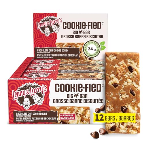 Lenny & Larry's BIG BAR Chocolate Chip Cookie Dough, 24g Protein
