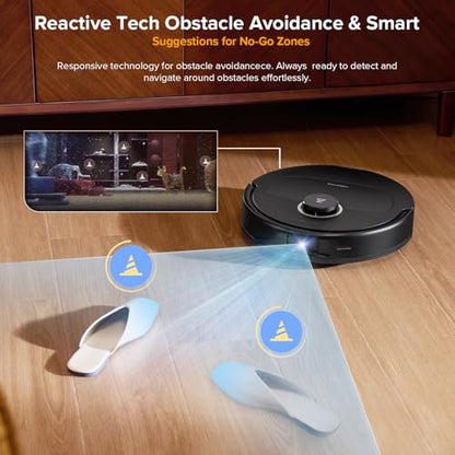 roborock Qrevo S5V Robot Vacuums and Mop, FlexiArm Edge Mopping