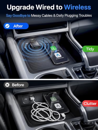 Mini Wireless CarPlay & Android Auto Dongle for Digital Media Receivers