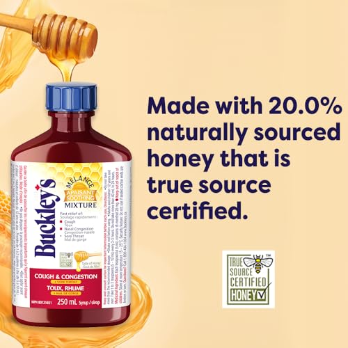 BUCKLEY'S Soothing Mixture Syrup for Cough, Congestion & Sore Throat, 150ml
