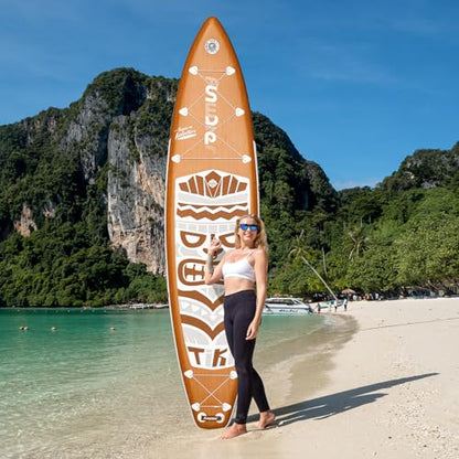 FunWater Inflatable Stand Up Paddle Board with Beginners SUP Accessories | 11'6 SUP,Anti-Slip EVA Deck,Versatile Yoga/Family Inflatable Paddle Boards for Adults & Youth of All Skill Levels