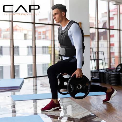 CAP 20–150lb Adjustable Weighted Vest for Strength Training & Workouts
