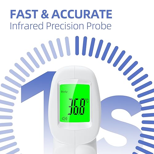 Berrcom 3-in-1 Infrared Forehead Thermometer Non-Contact Temperature Gun