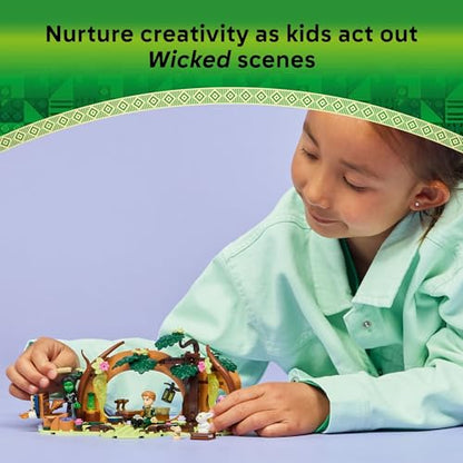 LEGO Wicked Elphaba’s Retreat Building Toy - Elphaba & Fiyero Toy Figures and Playset with Forest Friends - Pretend Play Building Blocks for Kids, Ages 7+ - Wicked Gift for Girls & Boys - 75687