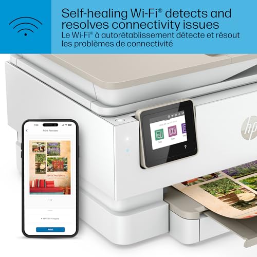 HP Envy Inspire 7958e Wireless Color Inkjet Printer, Print, scan, Copy, Easy Setup, Mobile Printing, Best for Home, Instant Ink with HP+, 3 Months Instant Ink Included