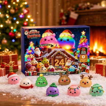 Christmas Advent Calendar 2026 Squishies, 24 Days Countdown Gift，01 | Christmas Advent Calendar with 24 Cute Mini Squishies for Christmas Countdown Calendar 2026 Xmas Holiday Gifts