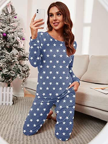 VINTATRE Womens Pajama Sets Ladies Pjs Set Soft Pyjamas with Pockets