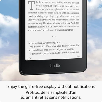 Amazon Kindle Paperwhite Signature Edition 32GB (newest model) – Our fastest Kindle with auto-adjusting front light, wireless charging, and weeks of battery life – Metallic Black
