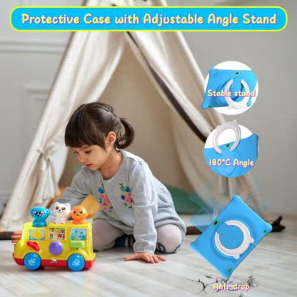 sgin tablet Kids Tablet,10.1 inch Tablet for Kids with Blue Protective Case