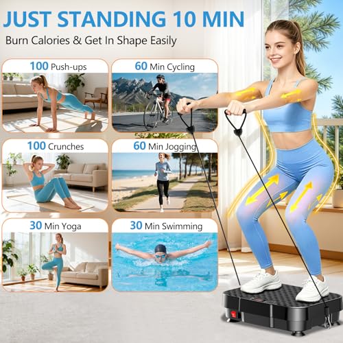 Vibration Plate Exercise Machine ,250 Levels Vibrating Plate
