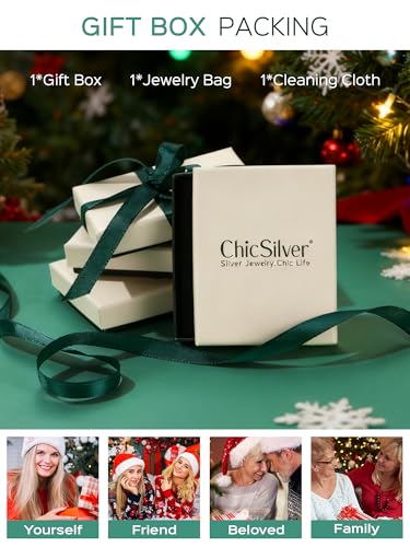 ChicSilver 14k Gold Plated Hoop Earrings for Women, 14k Gold Plated 925 Silver Hoop Earrings, Lightweight Diamond-cut Endless Huggie Earrings 30MM