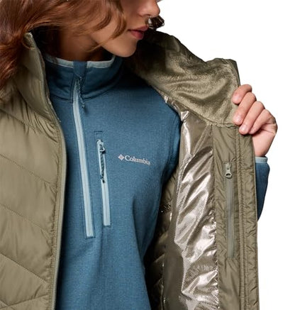 Columbia Womens Heavenly II Long Vest, Stone Green, Small