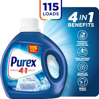 Purex® Coldwater Liquid Laundry Detergent 3.85L, 115 washloads