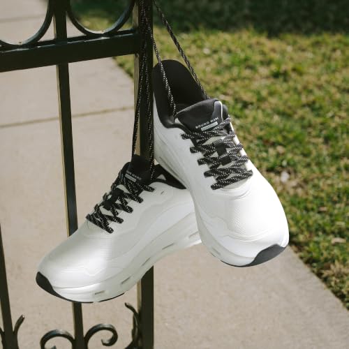 Bruno Marc Men's Fashion Sneakers - Classic Comfort,White/Black,10