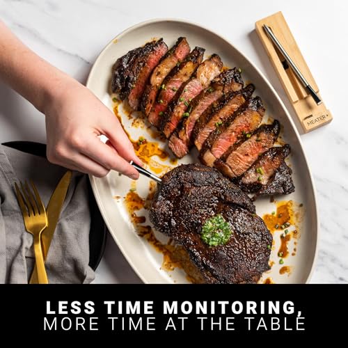MEATER Plus | Smart Meat Thermometer with Bluetooth | 165ft Wireless Range | for The Oven, Grill, Kitchen, BBQ, Smoker, Rotisserie