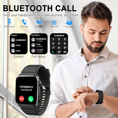 2026 Smart Watch for Women Men, 1.85" HD Screen Smartwatch 110+ Sport Modes