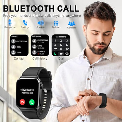 2026 Smart Watch for Women Men, 1.85" HD Screen Smartwatch 110+ Sport Modes