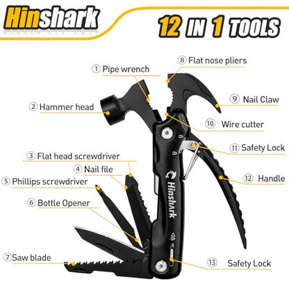 Christmas Stocking Stuffers for Men, Gifts for Men 12 in 1 Hammer Multitool