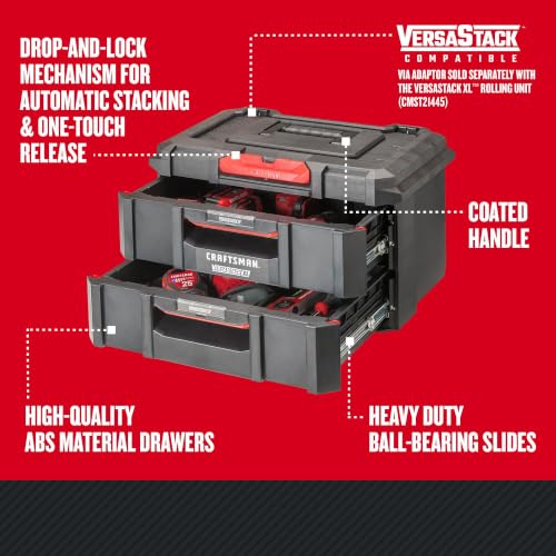 CRAFTSMAN TRADESTACK Tool Box, Tool Organizer, Drawer Unit (CMST21404)