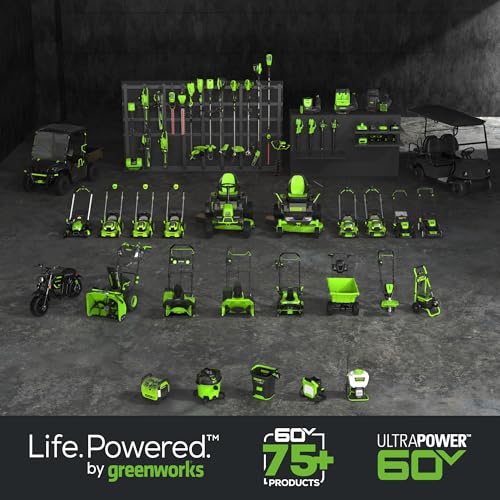 Greenworks 60V 21" Cordless Lawn Mower – 5.0Ah Battery & Rapid Chargerr(75+ Tool Compatibility, 60Min Runtime)