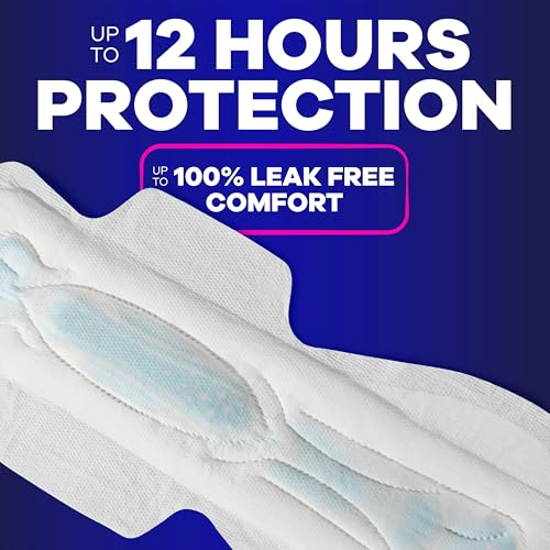 Always Maxi Pads, Extra Heavy Overnight Pad with Wings, Size 5, 14 Count