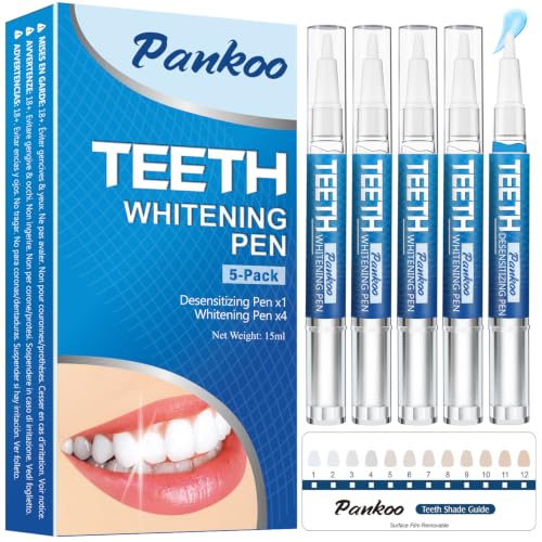 PankooTeeth Teeth Whitening Pen, Enamel-Safe Formula, No Pain for Sensitive Teeth