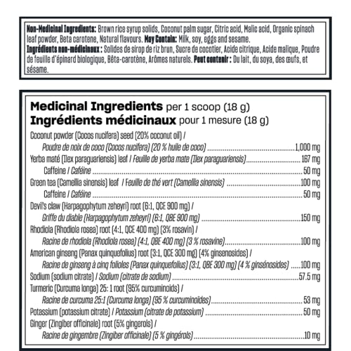 Vega Sport Pre-Workout Energizer, Lemon Lime (30 Servings) Vegan Preworkout Energy Powder, Gluten Free, 100mg Caffeine, Non GMO, 550g (Packaging May Vary)