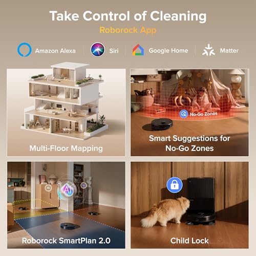 Roborock 2026 New Qrevo S Pro Robot Vacuums and Mop, 18,500Pa Suction | Anti-Tangle Brushes, Reactive AI Obstacle Recognition, 75℃ High-Temp Washing, 10mm Mop Lifting, Self-Emptying and Refilling
