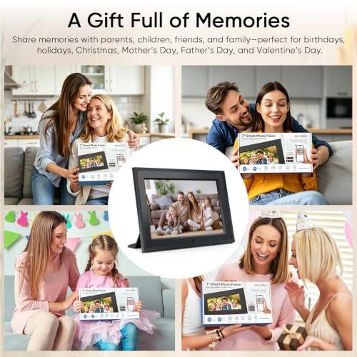 7 Inch WiFi Digital Picture Frame with App Control (No SD Card)
