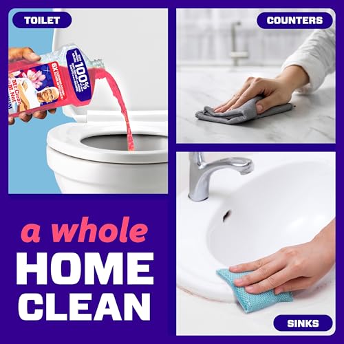 Mr. Clean All Purpose Cleaner, Mop Soap, Floor Cleaner for Mopping Home, Bathroom, & Kitchen, Cleaning Liquid for Mop & Bucket, Cherry Blossom, 4.8L (pack of 4)