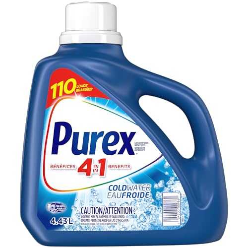Purex Coldwater Liquid Laundry Detergent, 4.43 Liters, 110 Loads