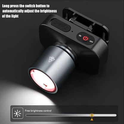 1000 Lumens Rechargeable LED Headlamp for Camping & Outdoor - Waterproof Adjustable Head Light with 10H Runtime, Ideal for Desert Hiking, Night Work