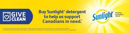 Sunlight Detergent Original Lemon Fresh (100 loads, 4.0L) with Concentrated Formula, Laundry Detergent Liquid for Exceptional Cleaning and Stain Remover to Brighten Laundry, Yellow