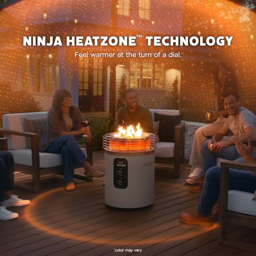 Ninja Fireside360 Smokeless Fire Pit/Patio Heater, Black, OF101C