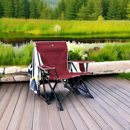 GCI Outdoor Kickback Rocker Portable Rocking Chair & Outdoor Camping Chair
