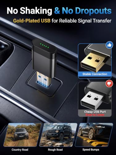 Mini Wireless CarPlay & Android Auto Dongle for Digital Media Receivers