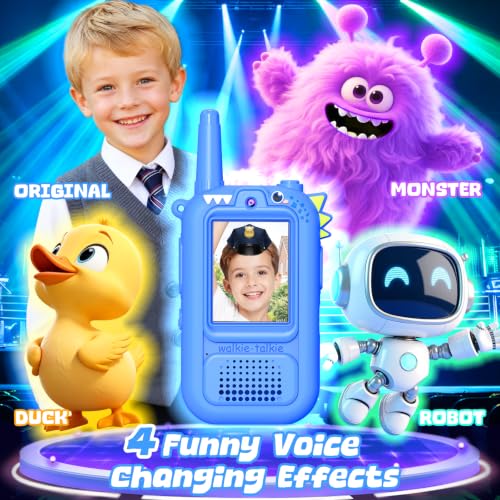 Wootoy Video Walkie Talkies for Kids, Toys for 3 4 5 6 7 Year Old Boy Gifts