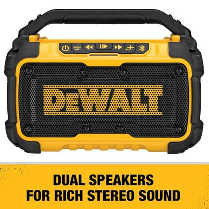 DEWALT 20V MAX* Bluetooth Speaker for Jobsite, Tool Only (DCR010)
